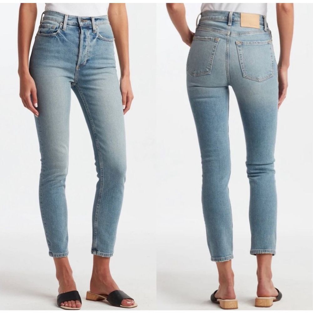 Rowan Jolene Washed High Rise Slim Fit Tapered Jean Size 28